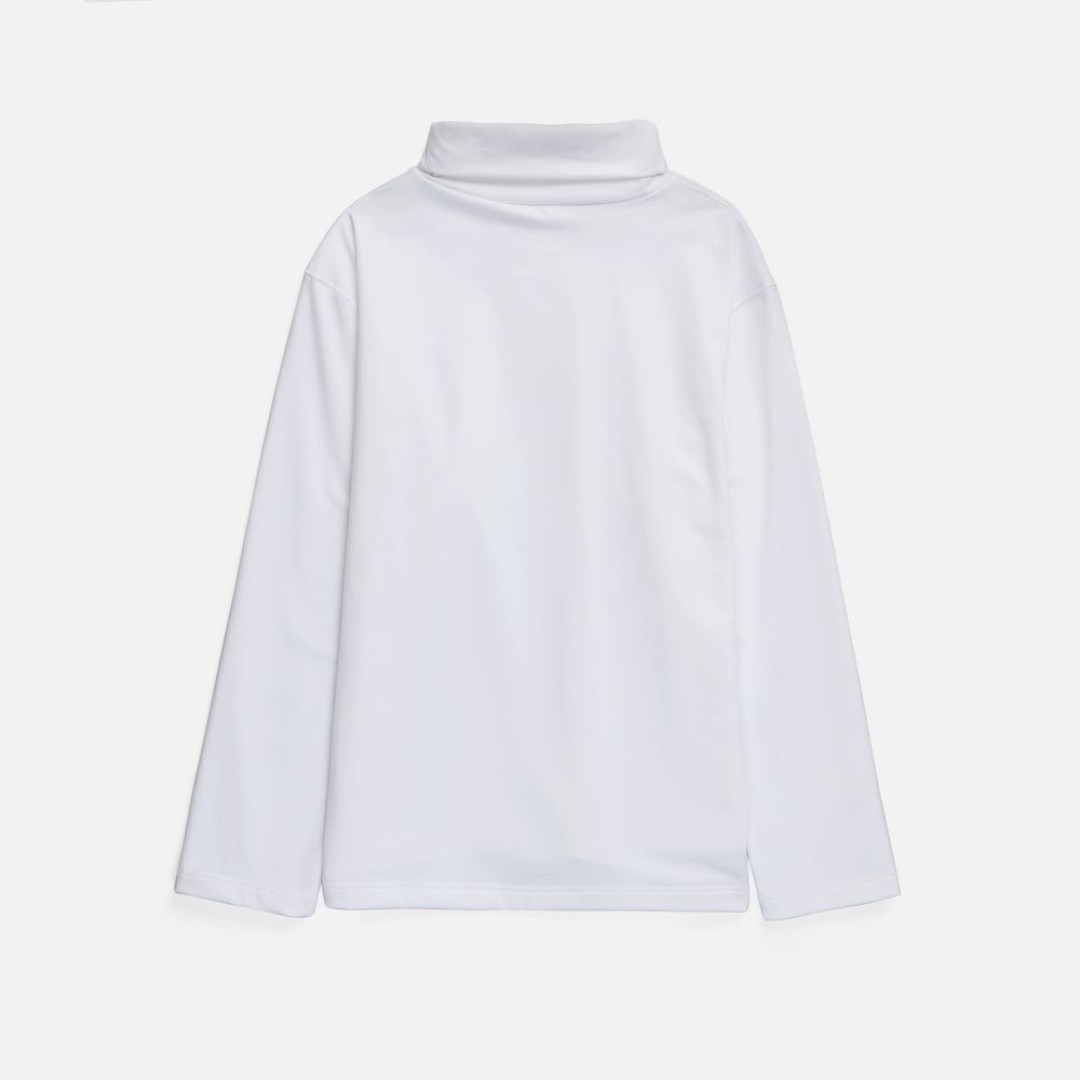 Лонгслив из бифлекса Morfiss, белый, размер XS/S