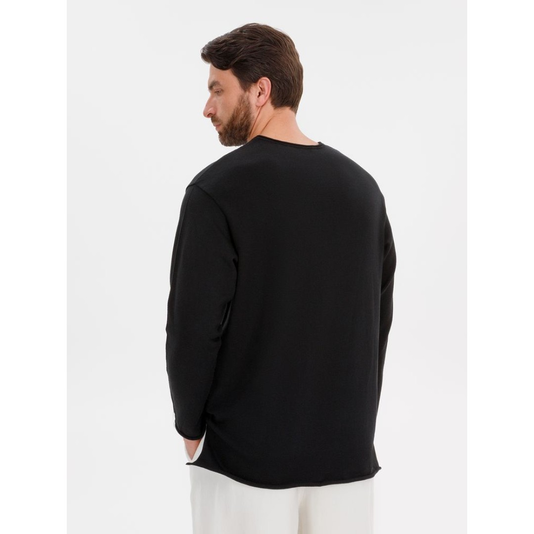 Лонгслив унисекс Siluetti Fuori, черный, размер S/M