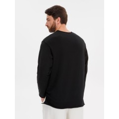 Лонгслив унисекс Siluetti Fuori, черный, размер S/M