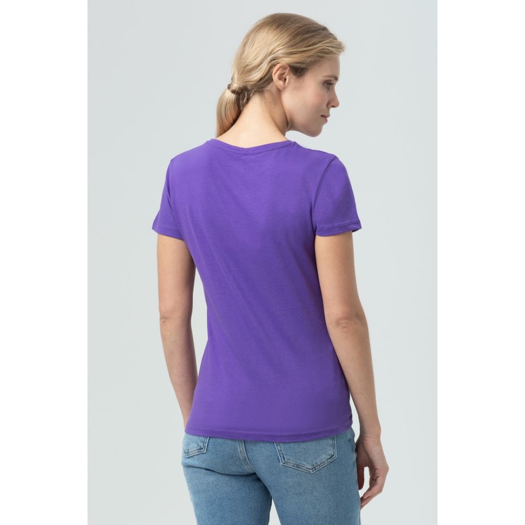 Футболка женская Miss 150 темно-фиолетовая, L