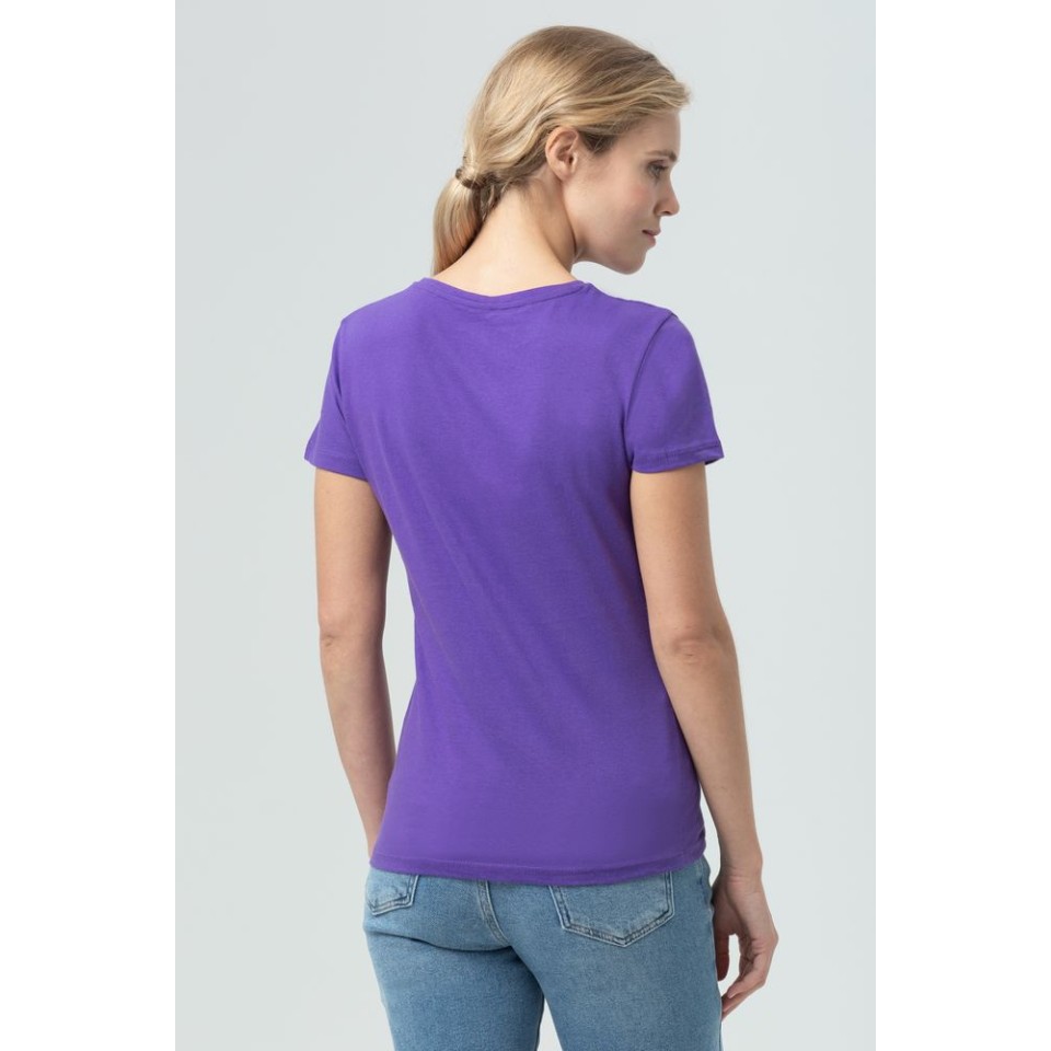 Футболка женская Miss 150 темно-фиолетовая, L