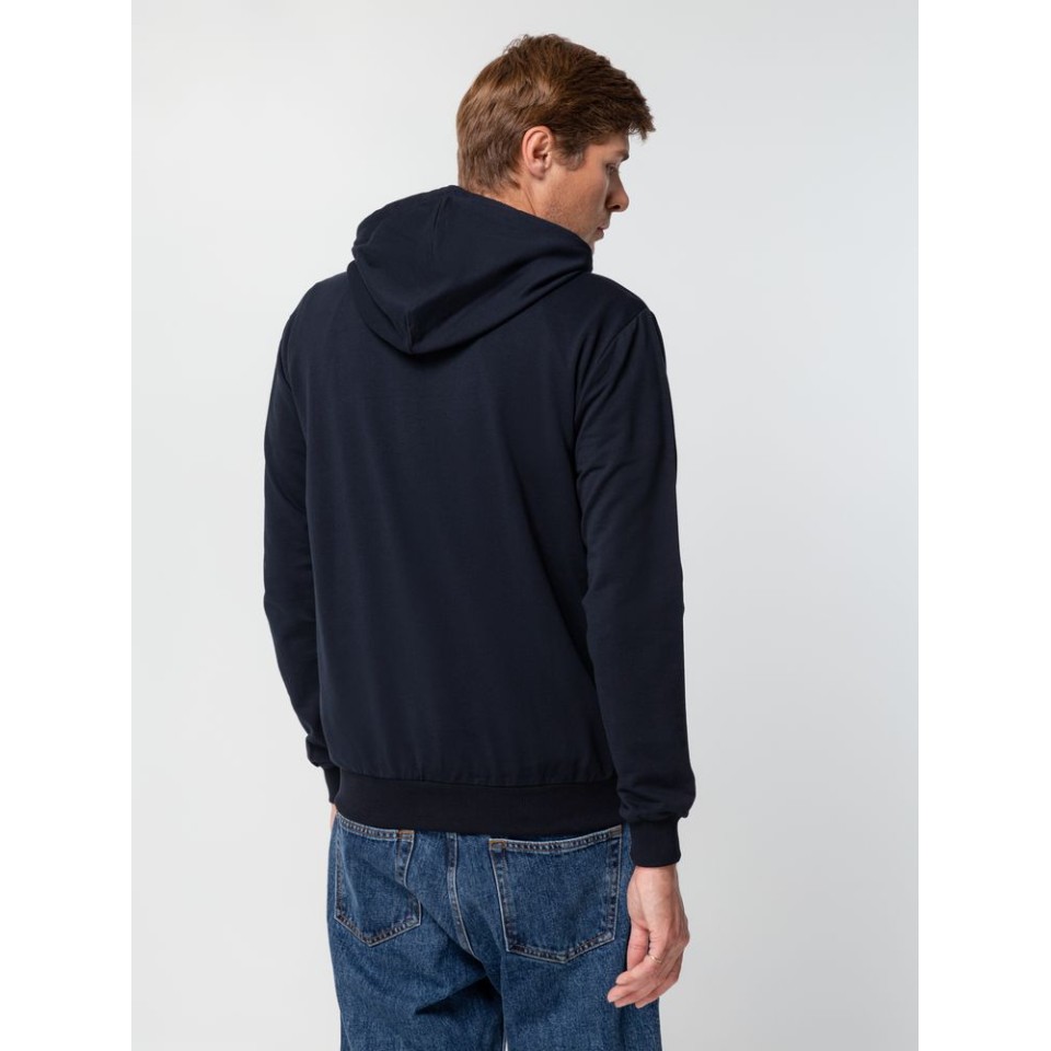 Толстовка на молнии с капюшоном Unit Siverga, темно-синяя