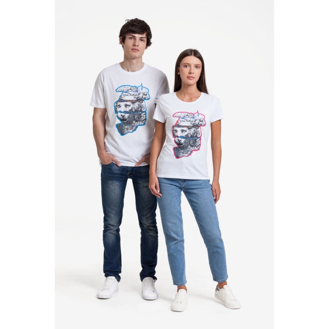 Футболка женская «Смотри вглубь», белая, L