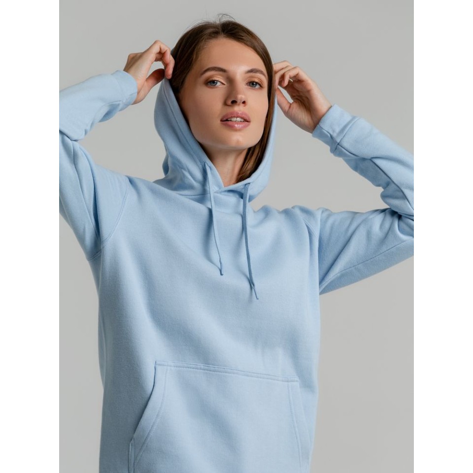 Толстовка с капюшоном Snake II голубая, XS