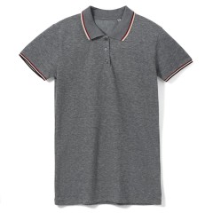 Рубашка поло женская Paname Women черный меланж, S