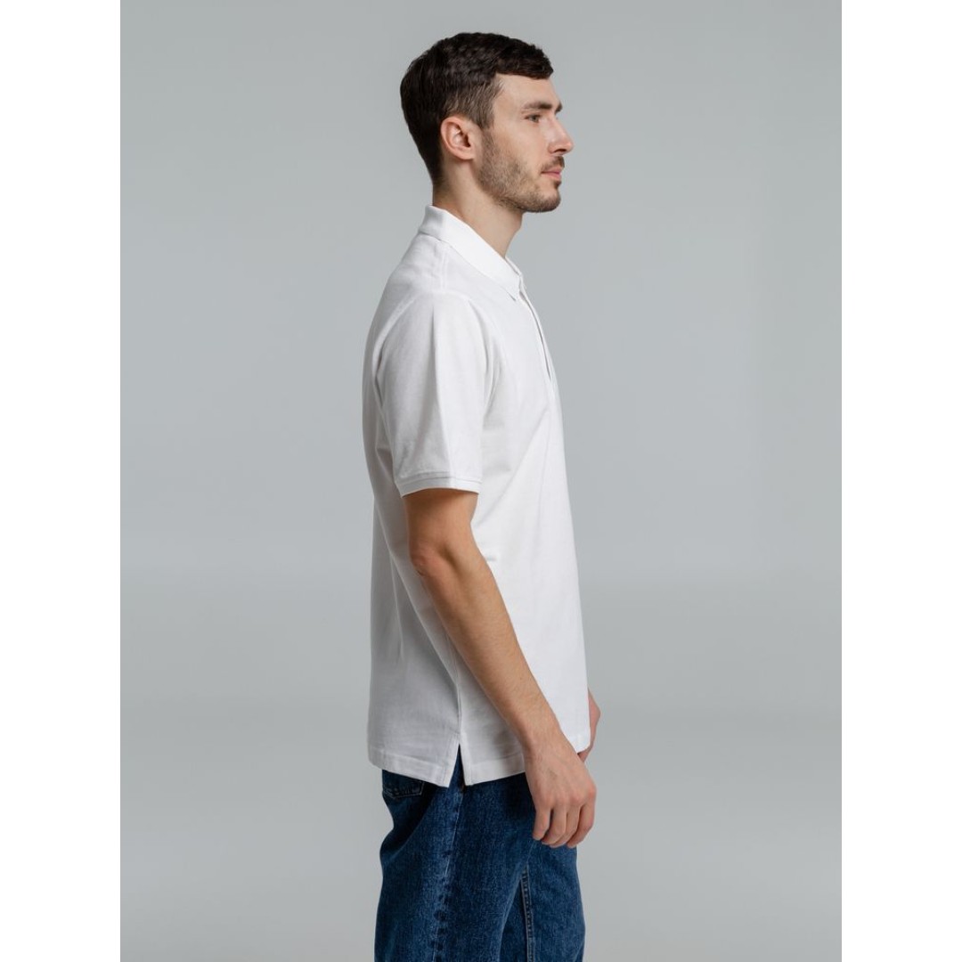 Рубашка поло мужская Neptune белая, S