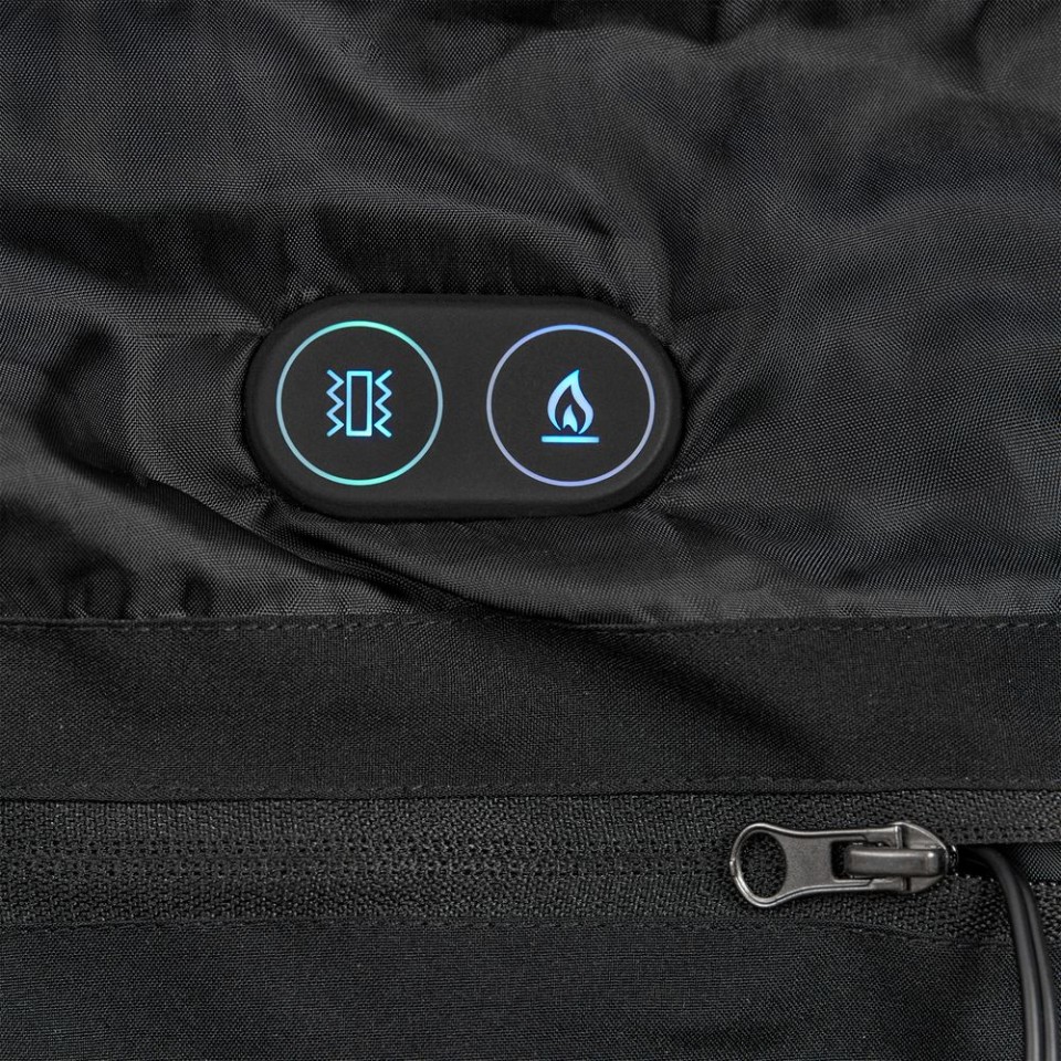 Куртка с подогревом Thermalli Everest, черная, размер S