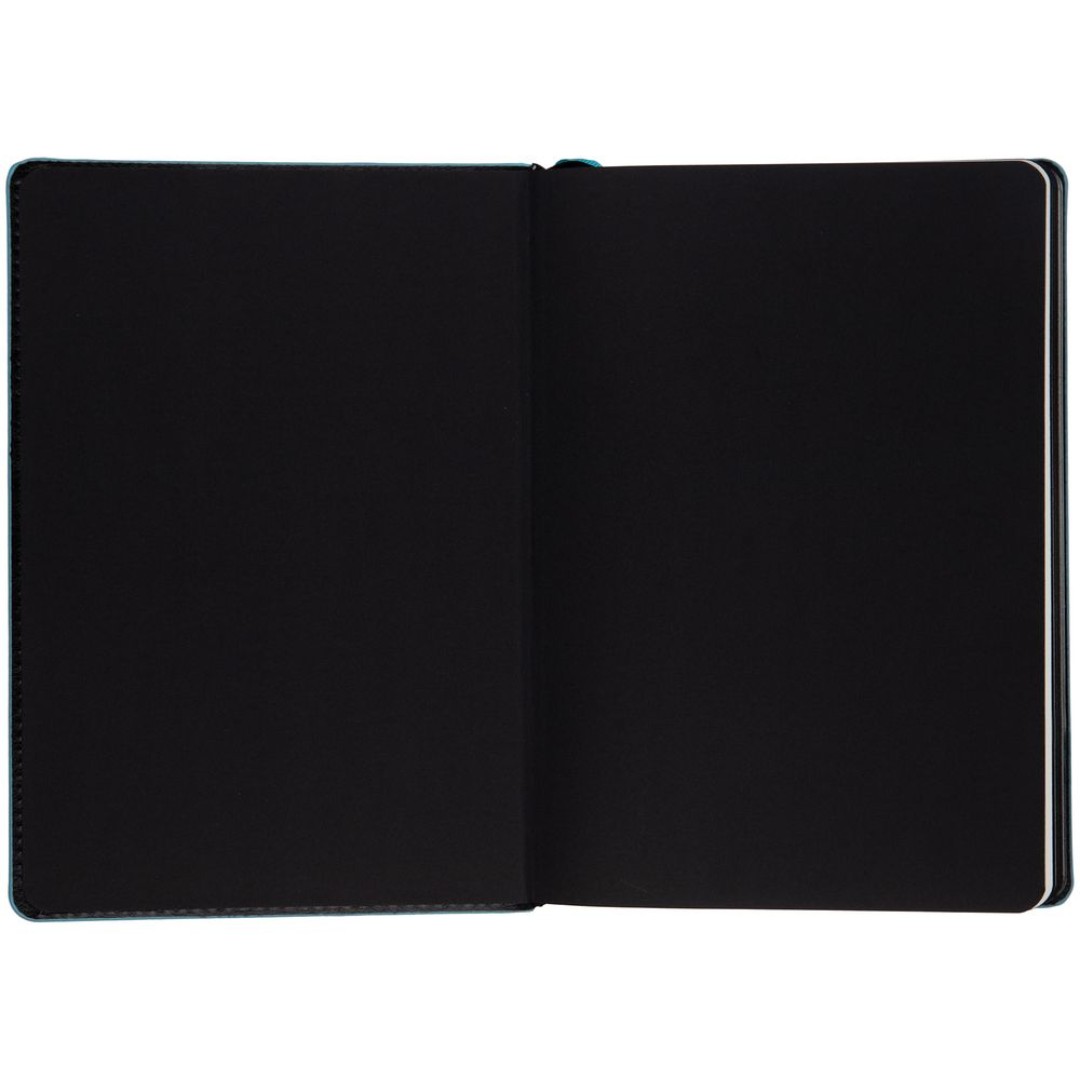 Ежедневник Alanis, недатированный, черный с голубым