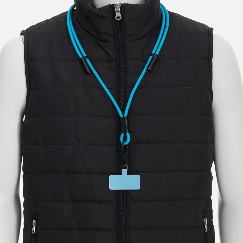 Кабель-ланьярд energyFlex Power Delivery 60 Вт, голубой