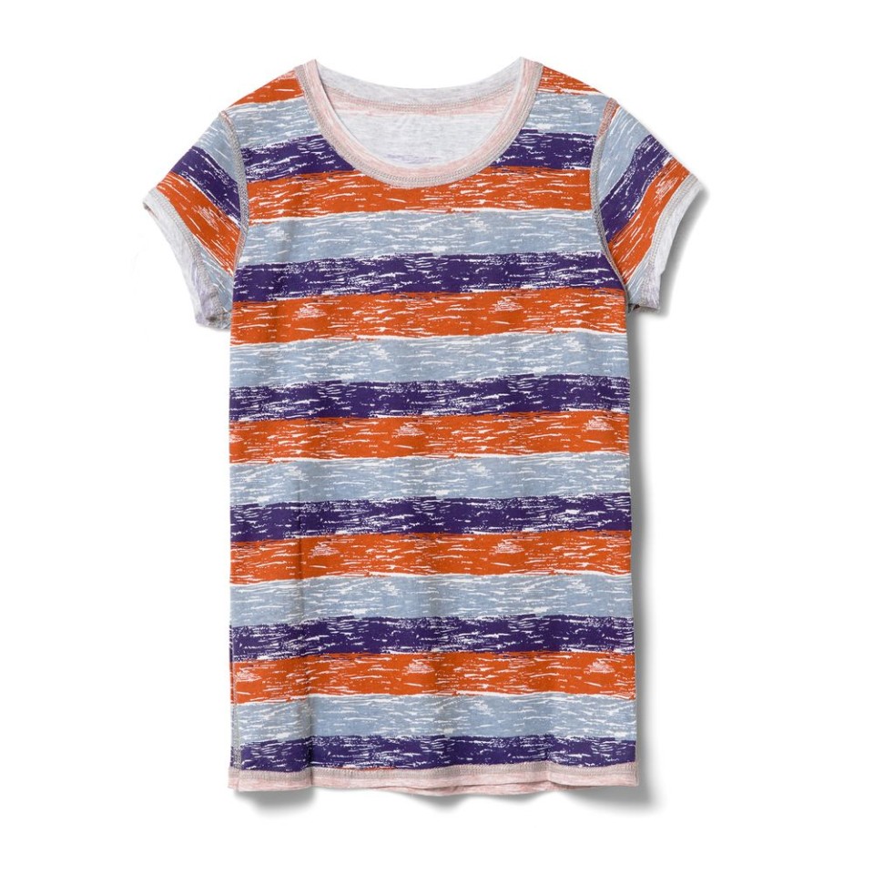 Футболка женская RAYET LADY двусторонняя, оранжевый/фиолетовый, S