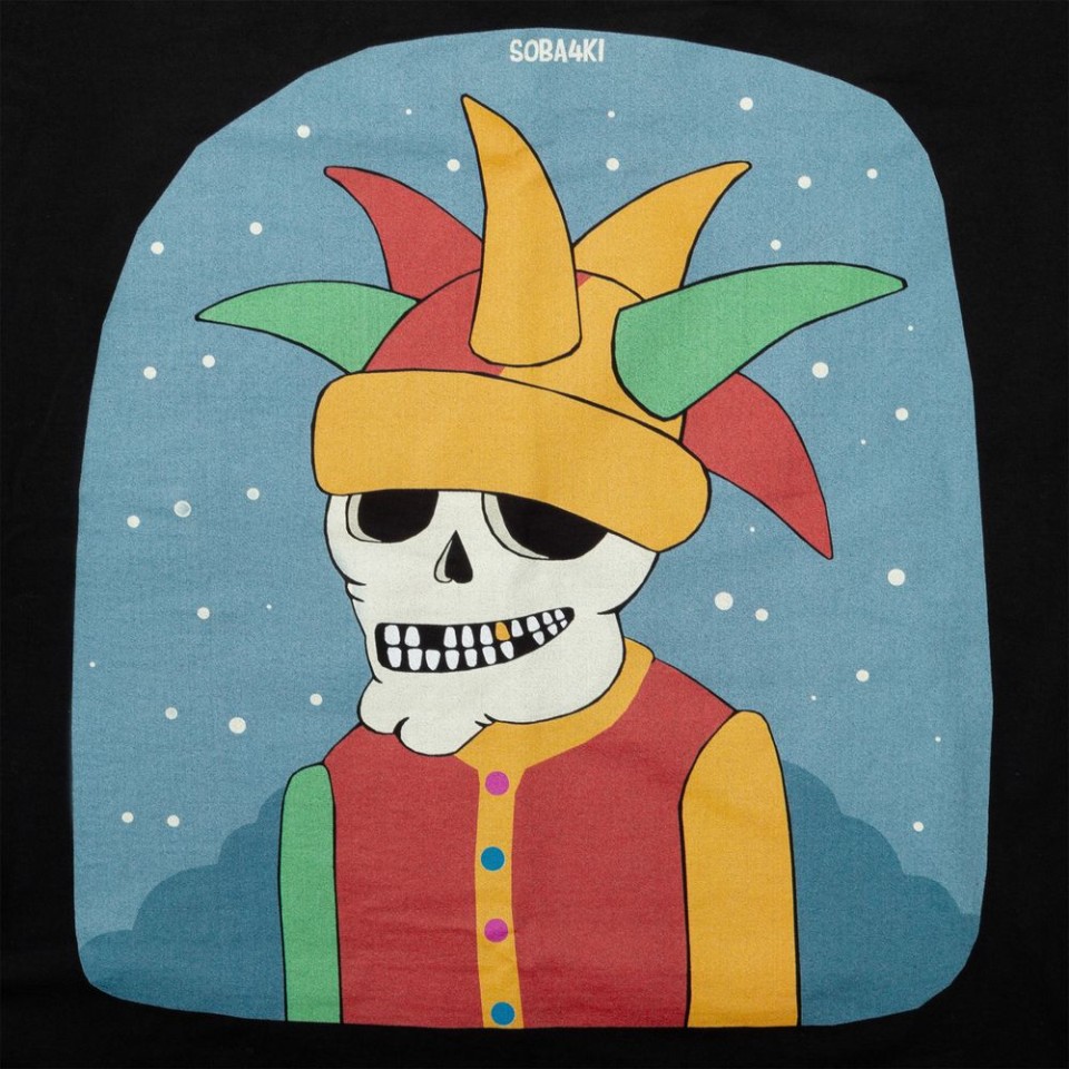 Футболка «Шут», черная, S