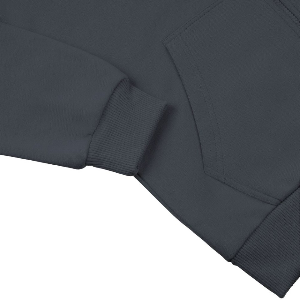 Толстовка на молнии с капюшоном Siverga Heavy 2.0, темно-серая (графит), размер L