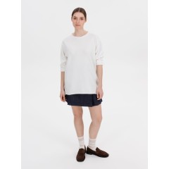 Лонгслив унисекс Siluetti Fuori, молочно-белый, размер S/M