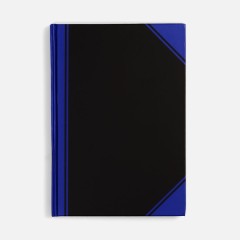 Блокнот Accenti, черный с синим