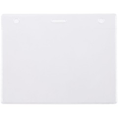 Карман для бейджа Lucid, горизонтальный, из фактурного ПВХ