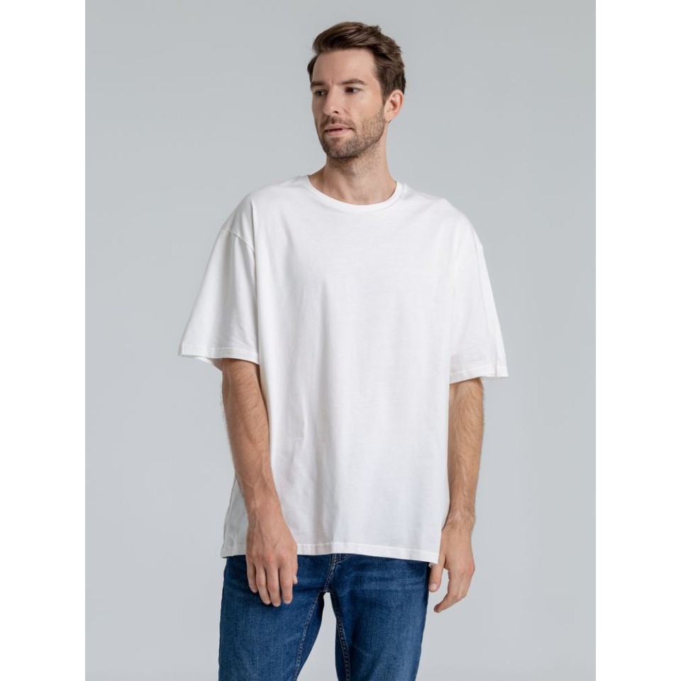 Футболка оверсайз «Чистая соль», молочно-белая, XS/S (44-46)