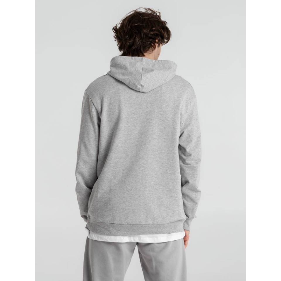 Толстовка с капюшоном унисекс Hoodie, серый меланж, S