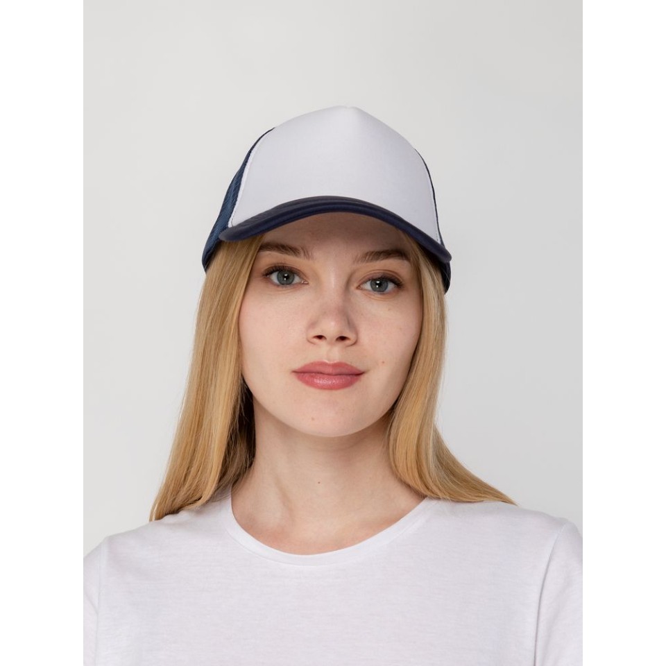 Бейсболка Sunbreaker, темно-синяя с белым
