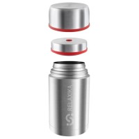 Термос для еды Relaxika 1200, в чехле, стальной