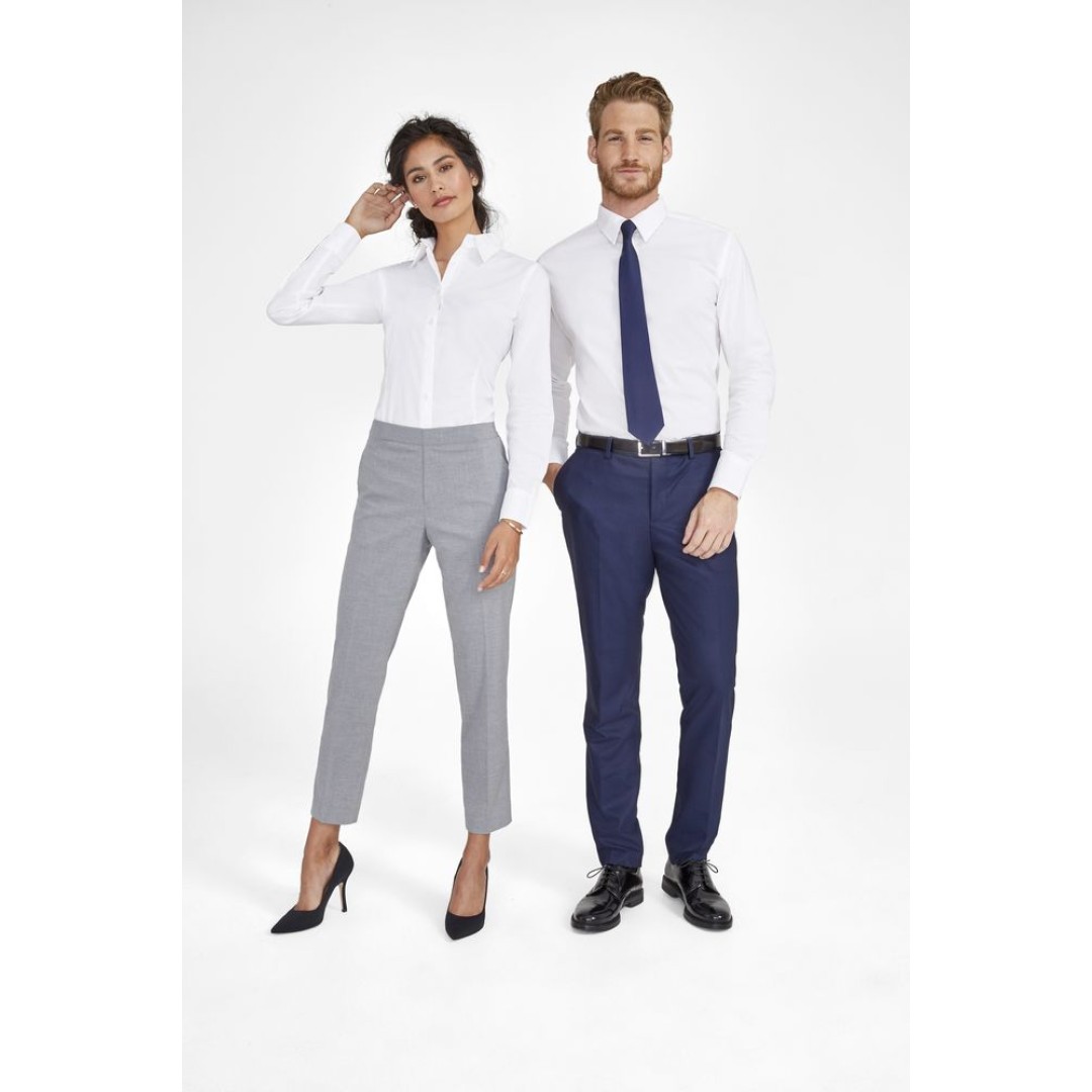 Рубашка мужская с длинным рукавом Brighton белая, L