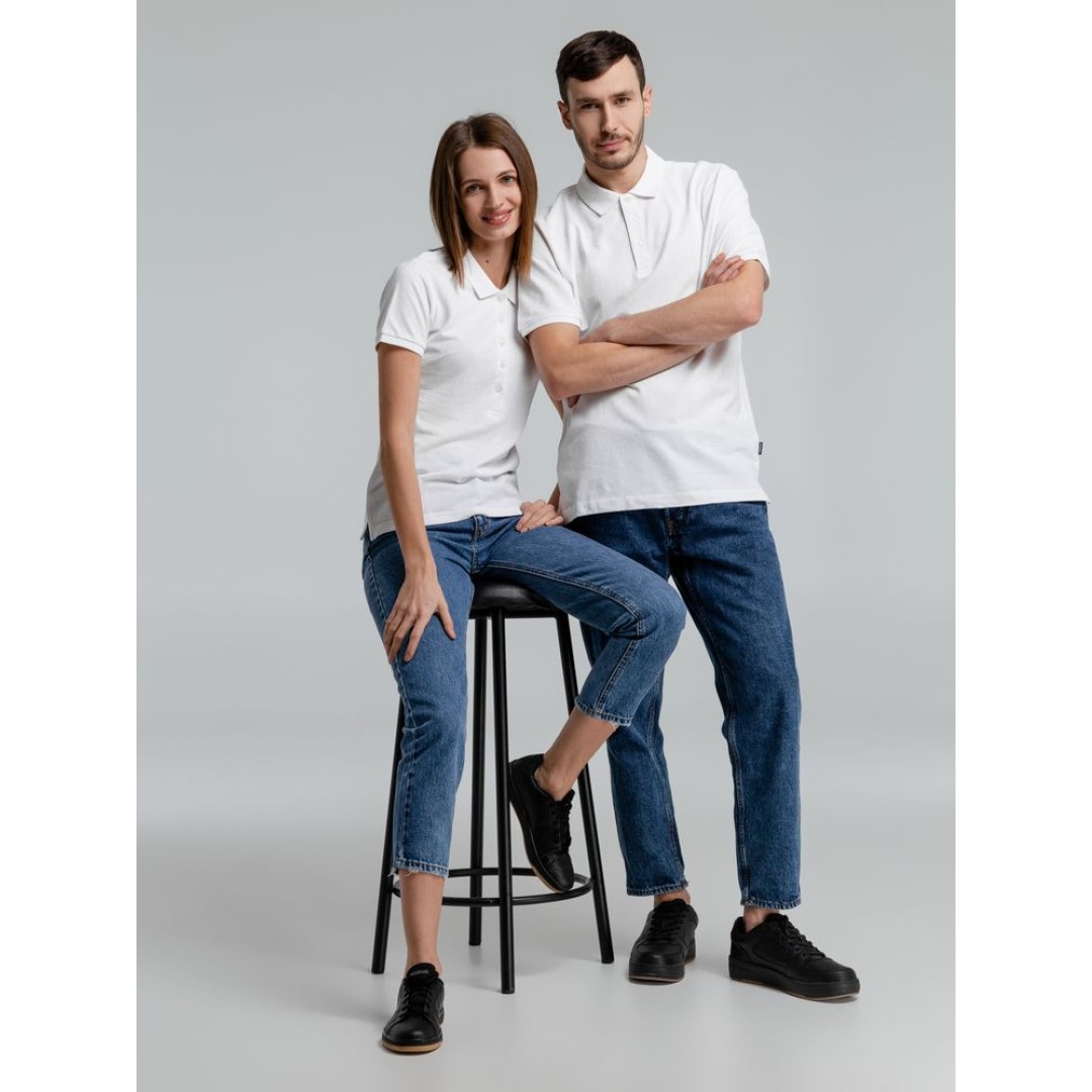 Рубашка поло мужская Neptune белая, S