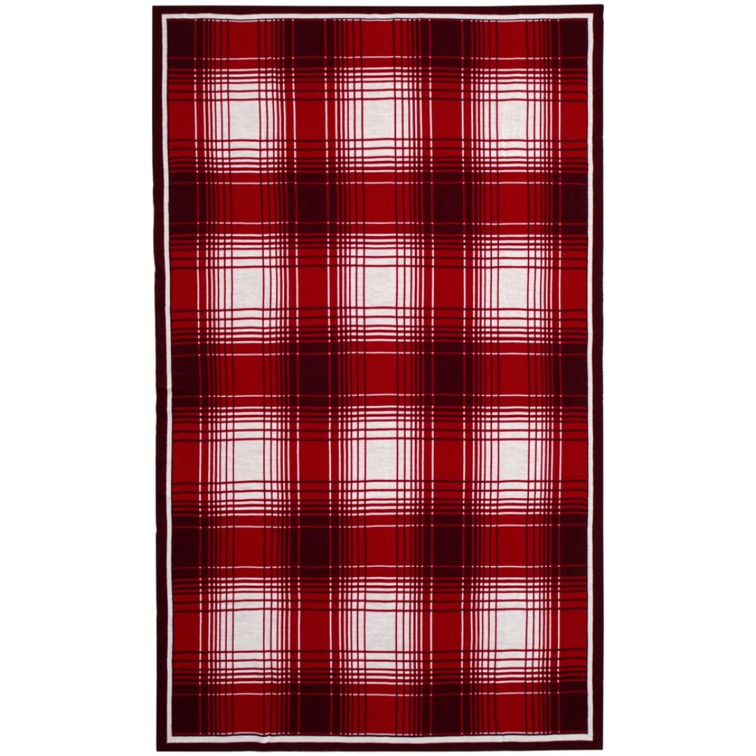 Плед Duotone, красный с белым