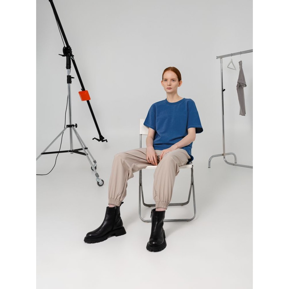 Футболка унисекс Kosmos 1.0, синяя, S