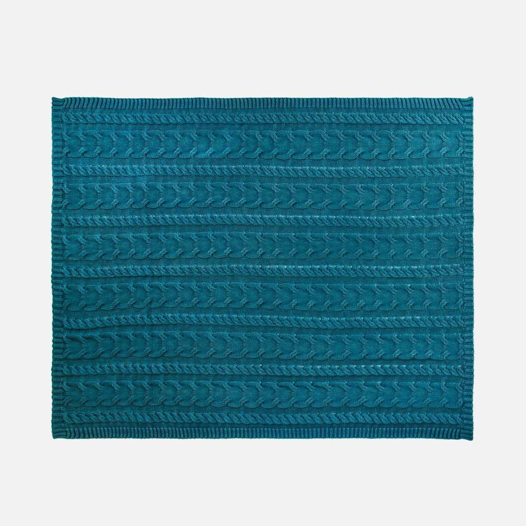 Плед Hygge, темно-зеленый