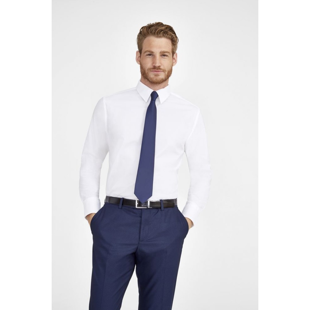 Рубашка мужская с длинным рукавом Brighton белая, L