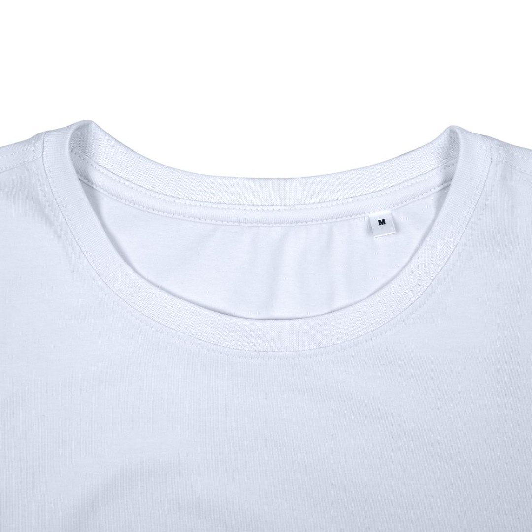 Футболка женская T-bolka Stretch Lady, белая (холодный оттенок)