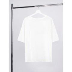 Футболка оверсайз унисекс Vozduh, молочно-белая, размер XS/S