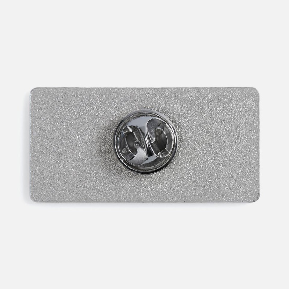 Значок Sanga Matto, серебристый глянцевый