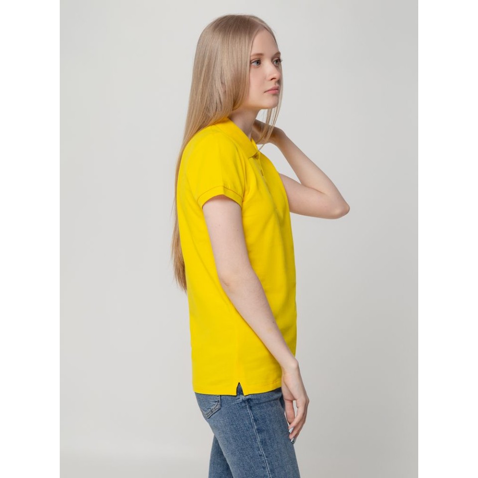 Рубашка поло женская Virma lady, желтая, размер XXL