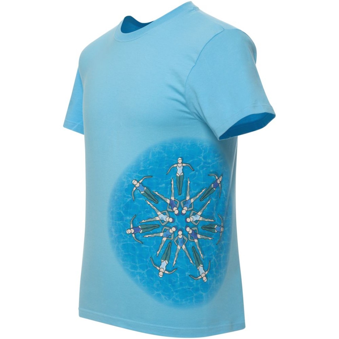 Футболка «Вместе и вовремя», голубая, S