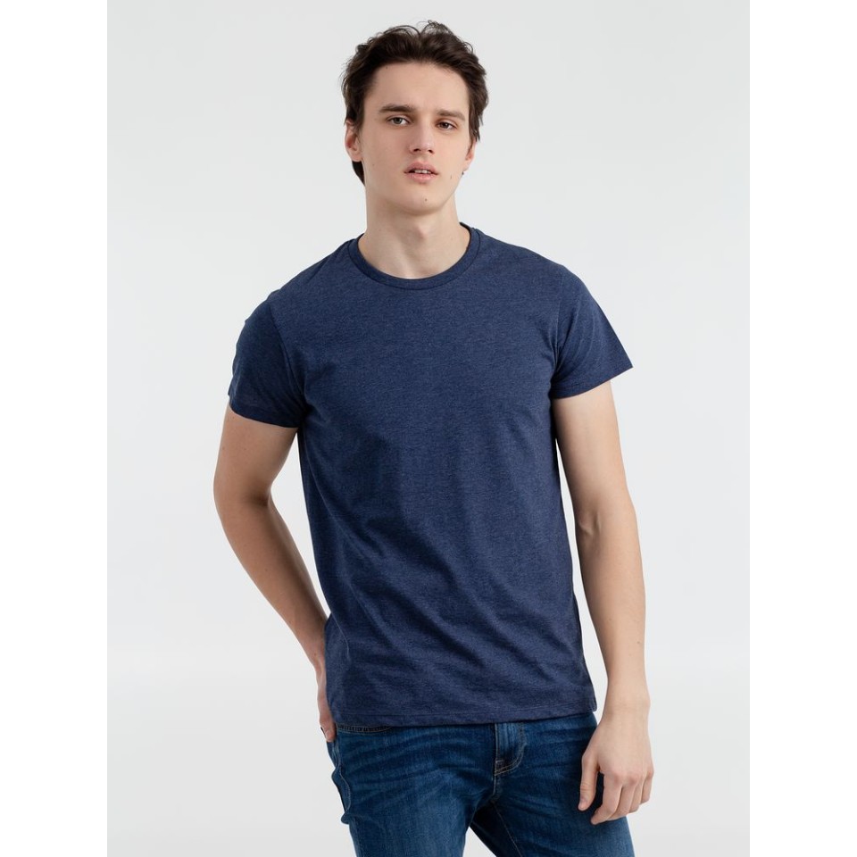 Футболка мужская приталенная Regent Fit синий меланж, XS