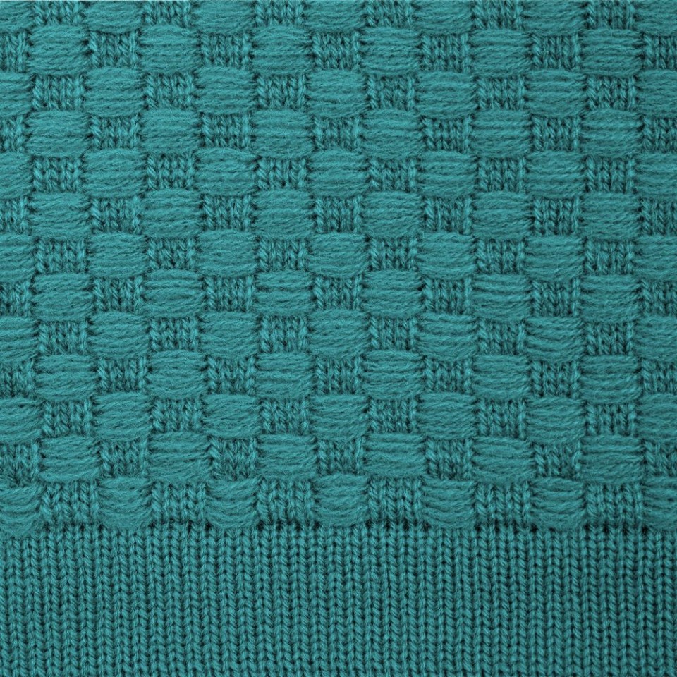 Плед Sheerness, бирюзовый (тиффани)