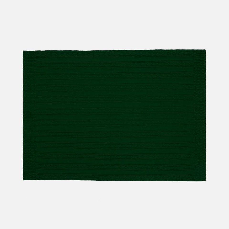 Плед Remitti, темно-зеленый (хвойный)