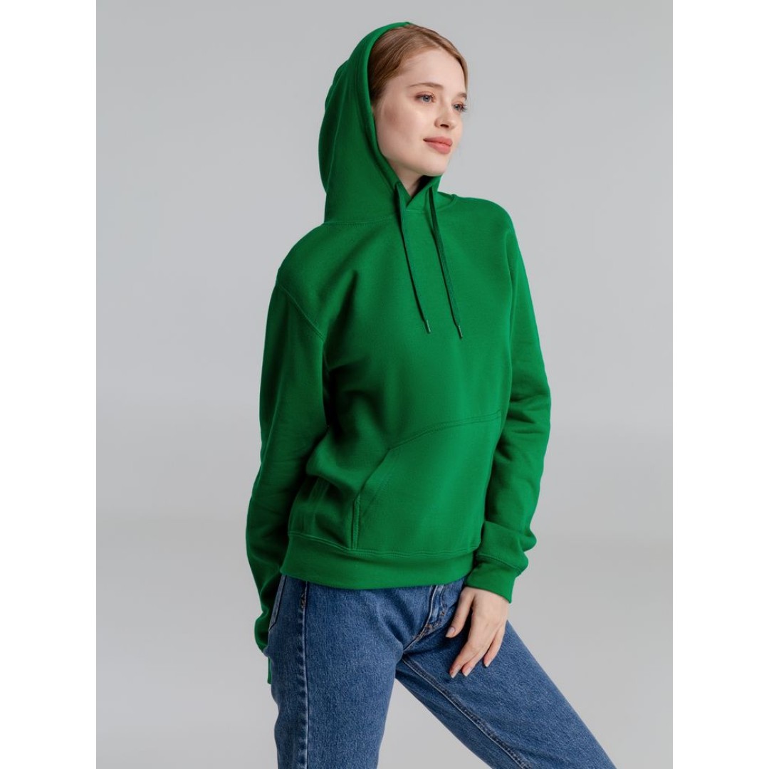 Толстовка с капюшоном Slam 320, ярко-зеленая, XS