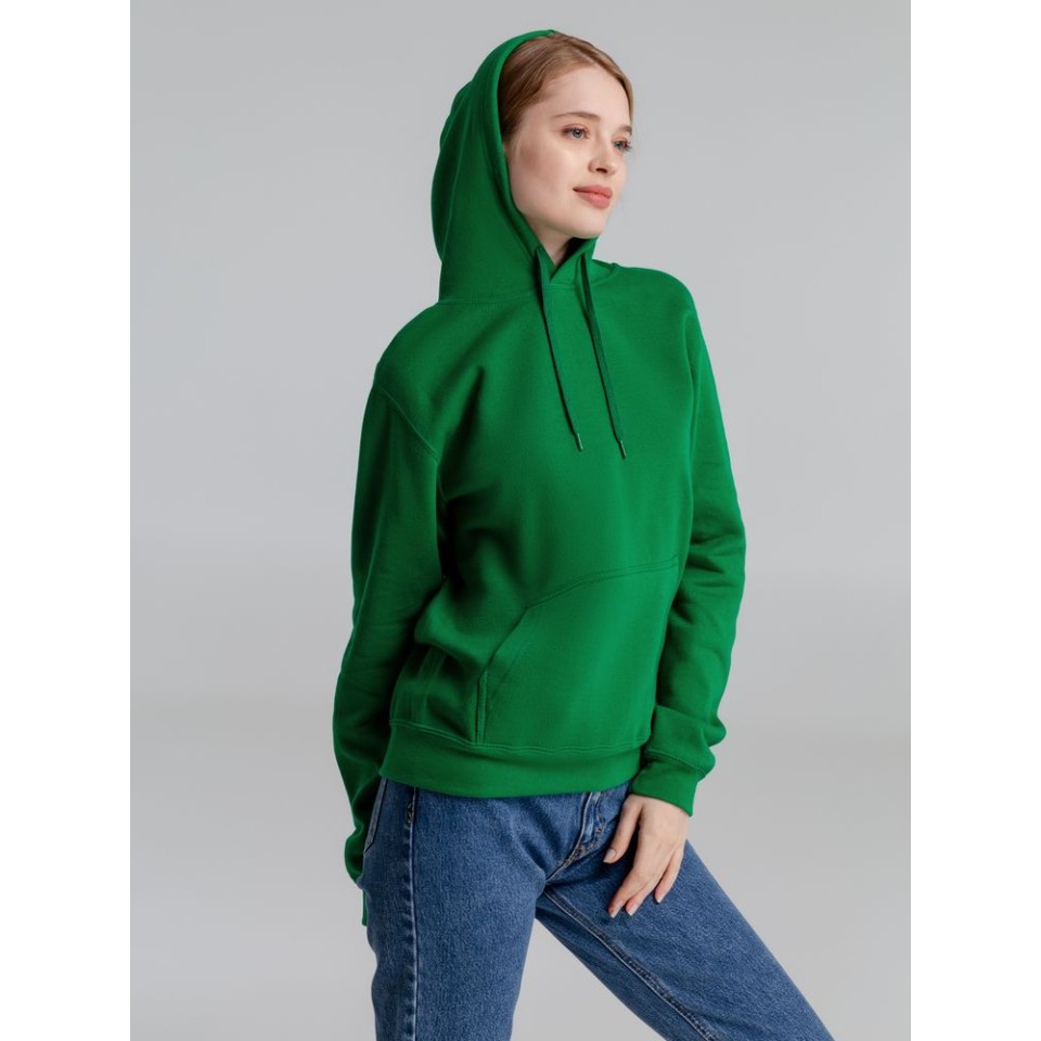 Толстовка с капюшоном Slam 320, ярко-зеленая, XS