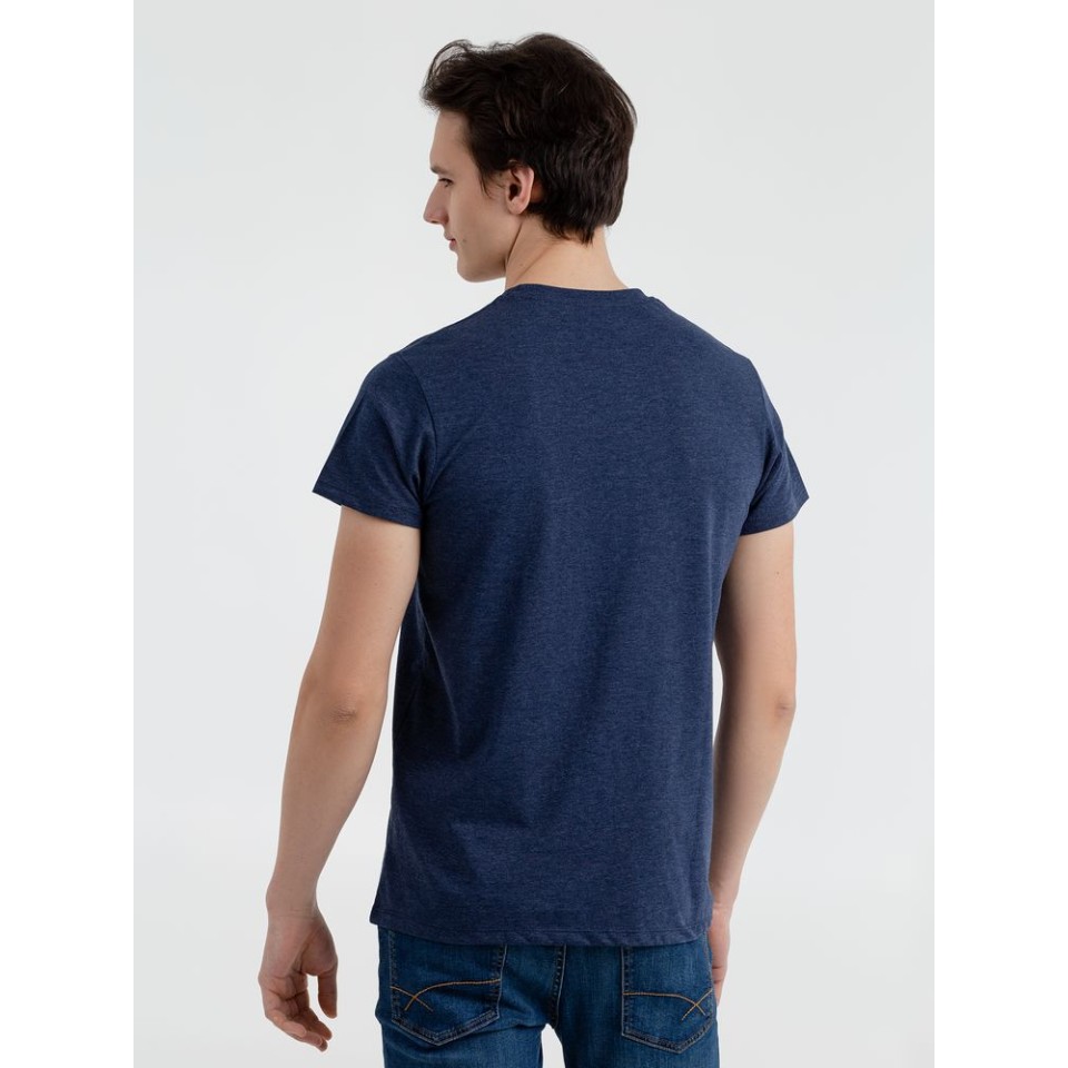 Футболка мужская приталенная Regent Fit синий меланж, XS