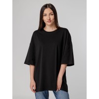 Футболка унисекс оверсайз Crosstown, черная, размер M