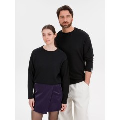 Лонгслив унисекс Siluetti Fuori, черный, размер S/M