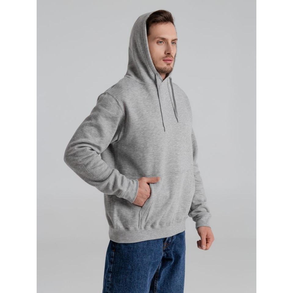 Толстовка с капюшоном Slam 320, серый меланж
