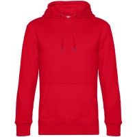 Толстовка с капюшоном унисекс King, красная, XS