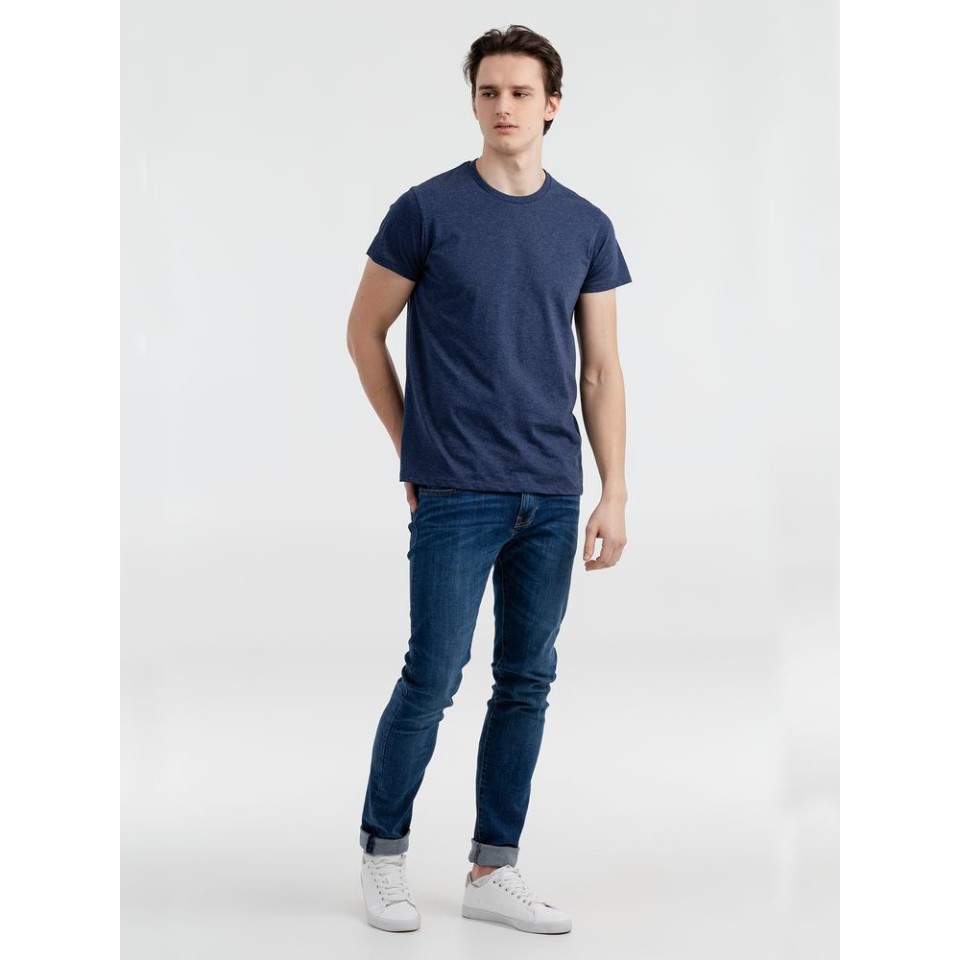 Футболка мужская приталенная Regent Fit синий меланж, XS