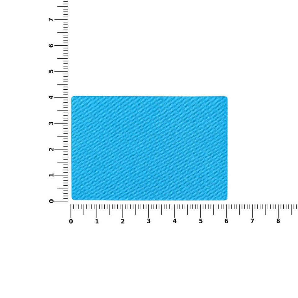 Наклейка тканевая Lunga, L, голубая