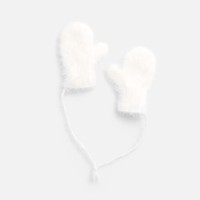 Подвеска на елку «Вьюжка», варежки, белая