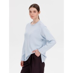 Лонгслив унисекс Siluetti Fuori, светло-голубой, размер S/M