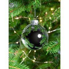 Елочный шар Finery Gloss, 8 см, глянцевый серебристый