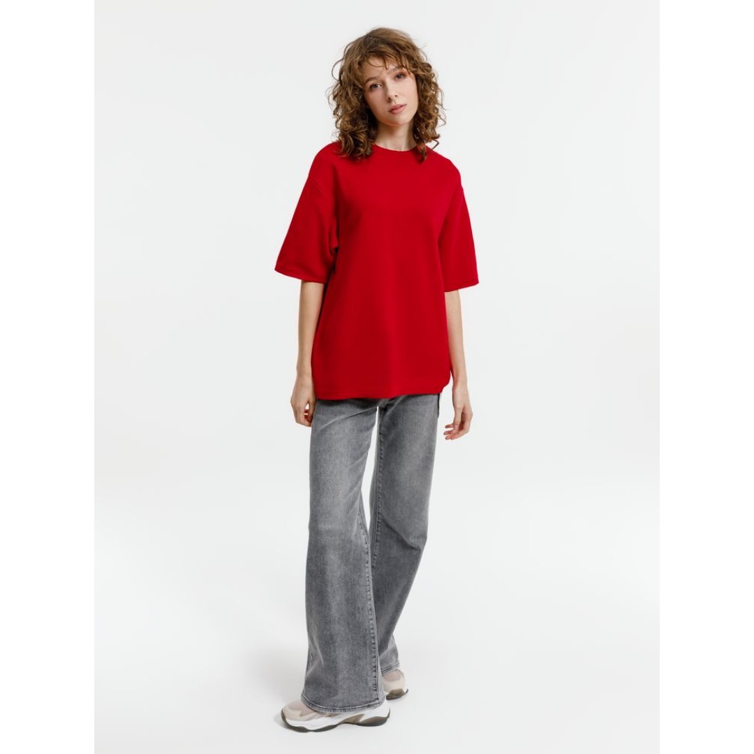 Джемпер с коротким рукавом Siluetti Volumica, красный, размер XS/S